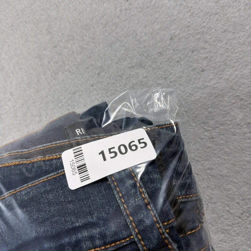 True Religion Ricky Jeans Mens 38 Blue Medium Relaxed Straight Flap Pocket Denim